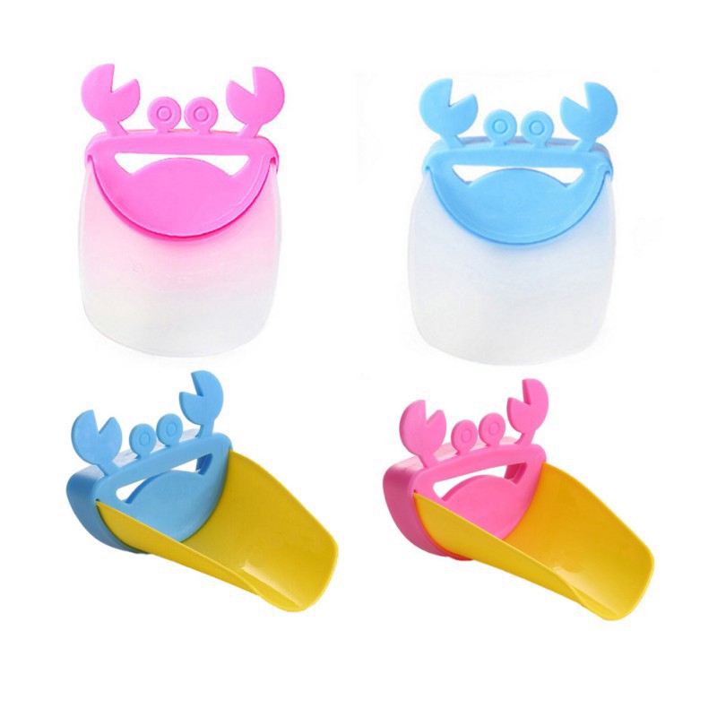 Dụng cụ nối dài vòi nước giúp bé rửa tay thuận tiện hình cua xinh xắn