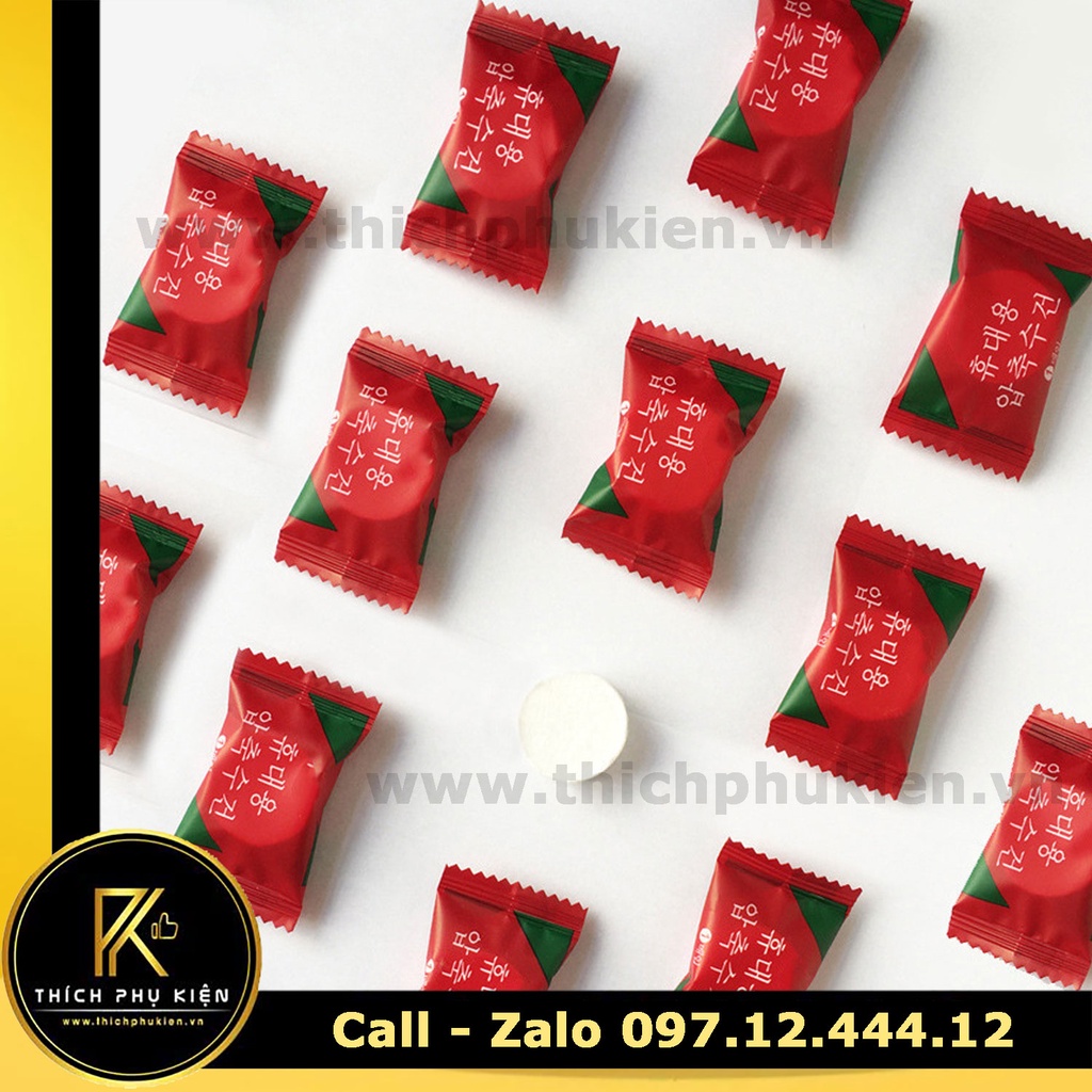 Khăn Nén - Khăn Ướt Nén Hình Viên Kẹo HÀN QUỐC