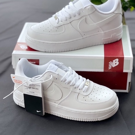 Giày AF1 trắng, Air Force 1 All White bản xịn, from chuẩn, da mềm, đi êm chân (Ảnh thật)