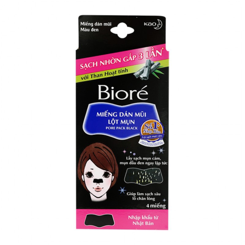 Miếng Dán Mũi Lột Mụn Biore Pore dành cho nữ