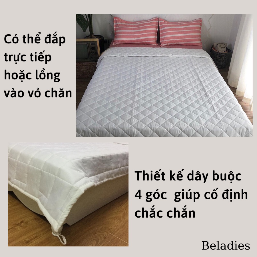 Ruột chăn hè thu chần bông mỏng nhẹ kích thước 2mx2m2, phù hợp phòng điều hòa