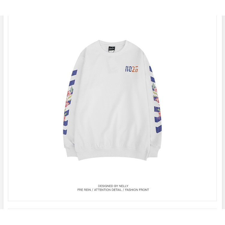 [NY1305] Áo nỉ dài tay cổ tròn in Chữ NO25 (NELLY) | BigBuy360 - bigbuy360.vn