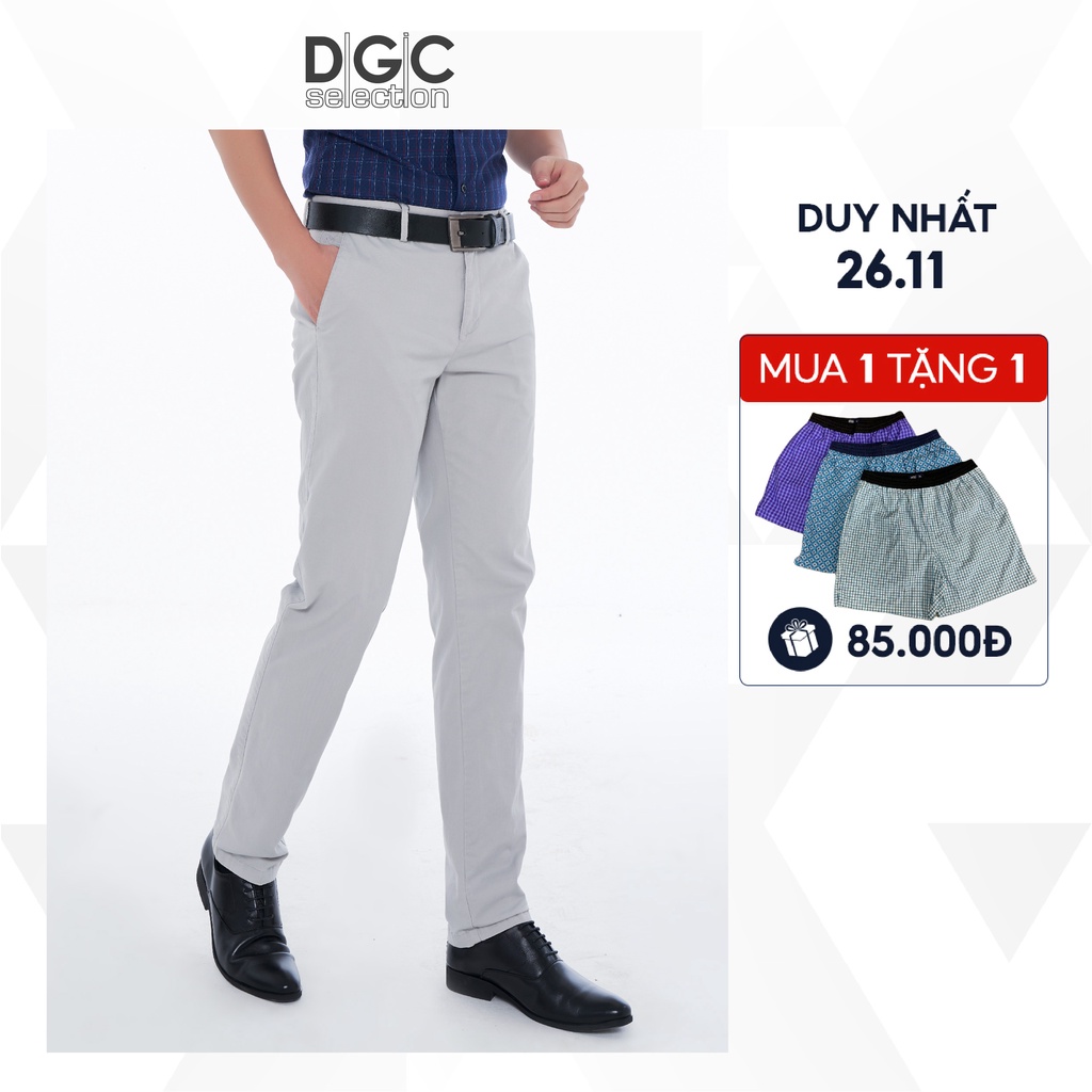 Quần khaki Nam không ly REGULAR FIT DGCs - SQKCB18M