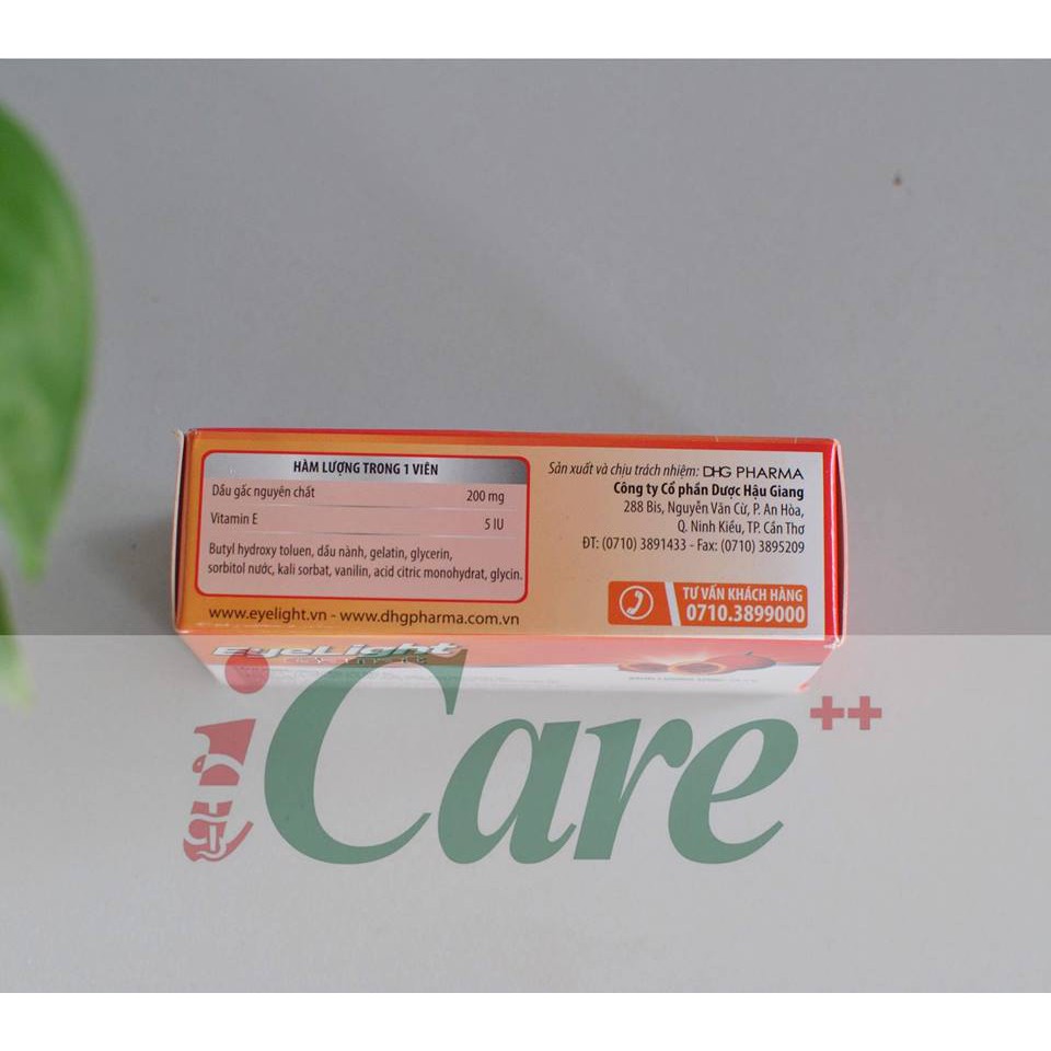 EYELIGHT GANNAT VIÊN UỐNG BỔ SUNG CHO MẮT KHỎE ĐẸP | Thế Giới Skin Care