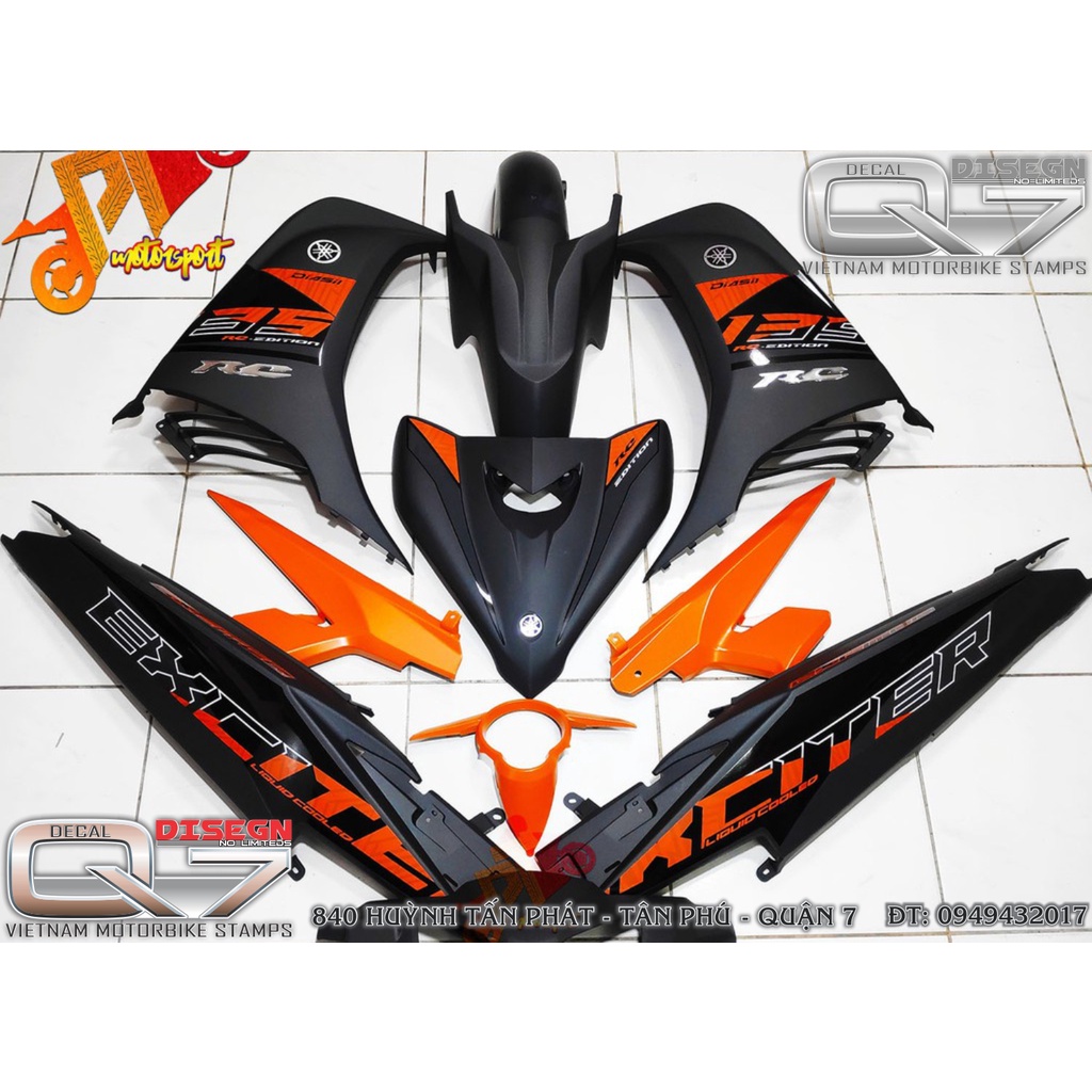 TEM RỜI EXCITER 2011 RC CAM XÁM