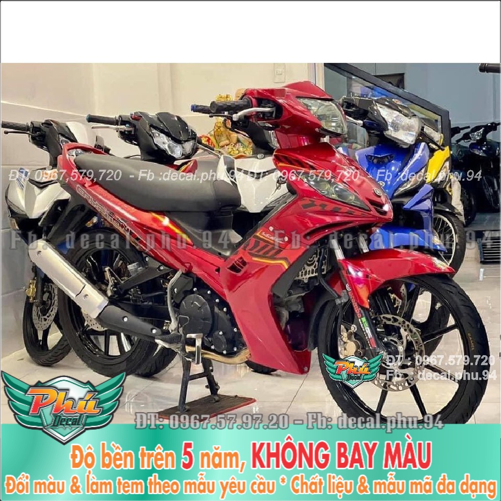 Tem Rời Ex 2006-2010 đỏ đen Crypton (K) -1