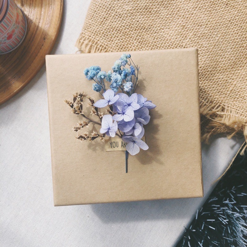 Hộp giấy Kraft gói quà [GIÁ TỐT - CHẤT LƯỢNG] kèm dây thừng và giấy sợi lót quà | BigBuy360 - bigbuy360.vn