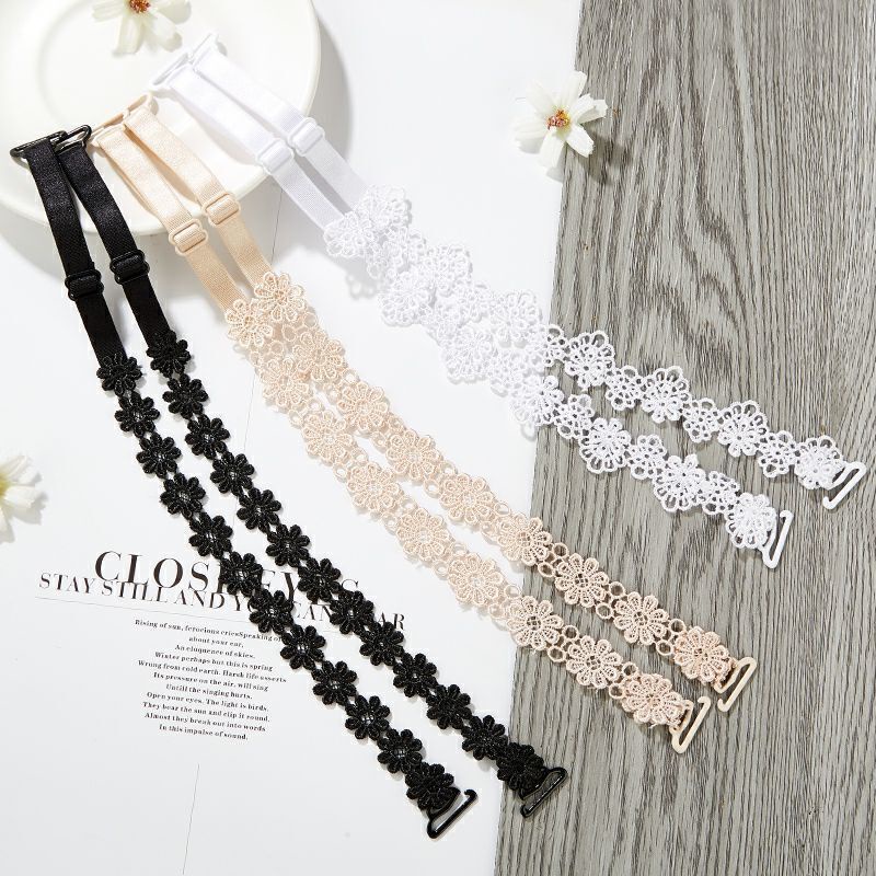 Dây Áo Ngực 4 Kiểu Họa Tiết Ren Hoa Chống Trượt Gợi Cảm Cho Nữ