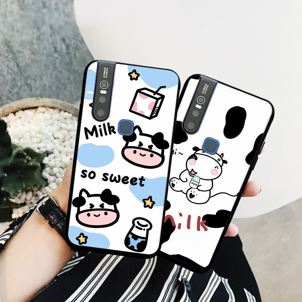 ỐP LƯNG VIVO V15/V15 PRO MẪU BÒ SỮA ĐẸP BÒ SỮA CUTE