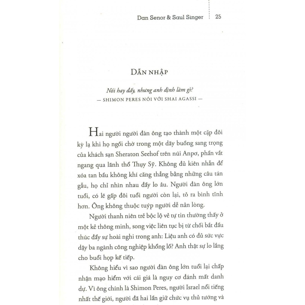 Sách Quốc gia khởi nghiệp - Saul Singer, Dan Senor