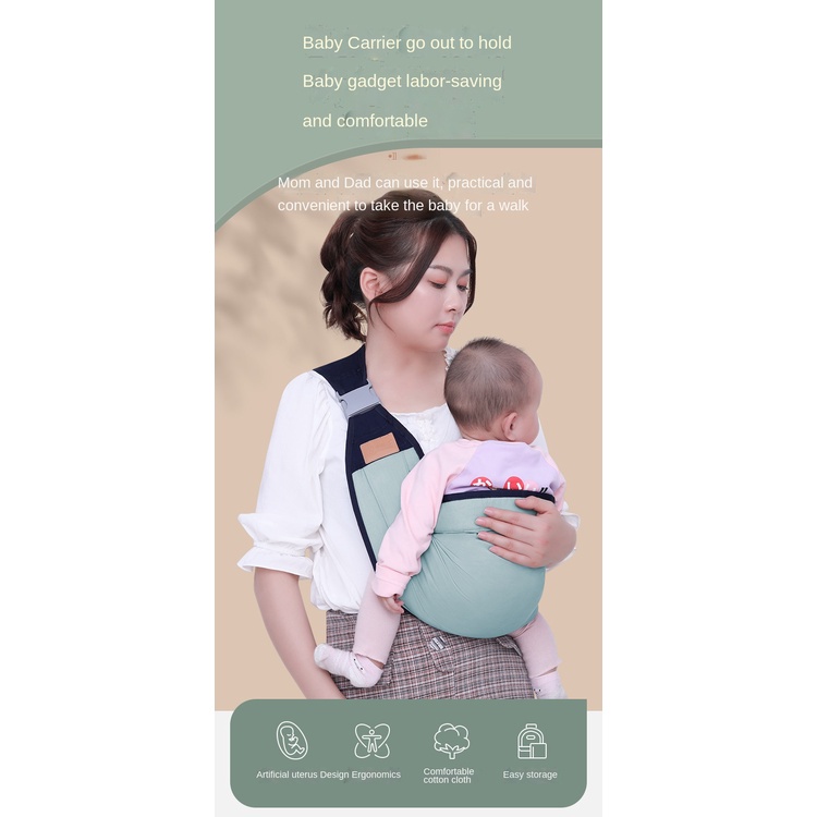 Đai địu em bé AMILA có đệm phía trước siêu nhẹ thiết kế đơn giản