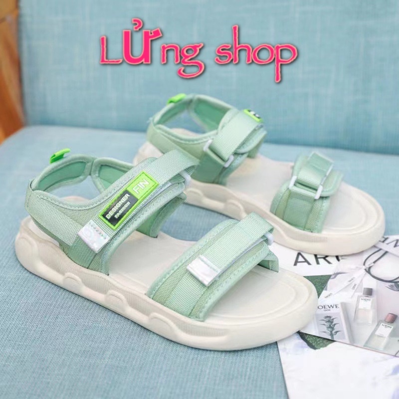 Dép Sandal Nữ Quai Hậu Quai Dán Học sinh sinh viên Lửng Shop