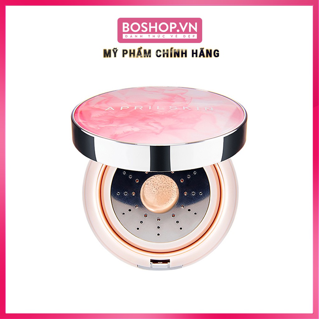 Cushion Aprilskin Magic Essence Shower Màu Hồng