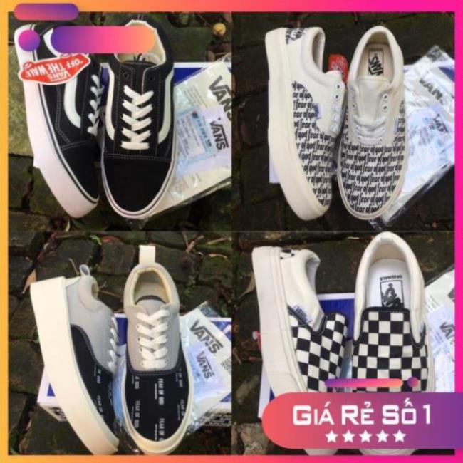 GIÀY 𝐕𝐀𝐍𝐒 VAULT, OLD, CARO,FOG ⚡Full box bill⚡ Giày thể thao nam nữ 2021