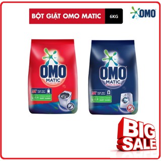 Bột Giặt OMO MATIC Giặt Máy Gói 6Kg