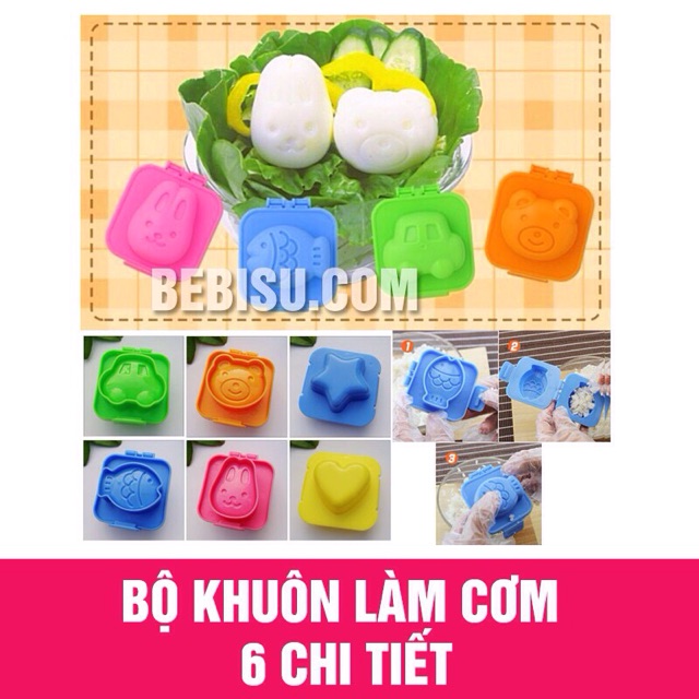 combo 10 sét khuôn cơm cho bé