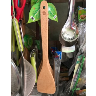 Xẻng cán gỗ dài chống dính Trường Sơn