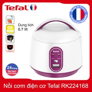 Nồi cơm điện cơ mini 0.7 lít Tefal RK224168 thương hiệu Pháp - Hàng chính hãng, bảo hành 24 tháng