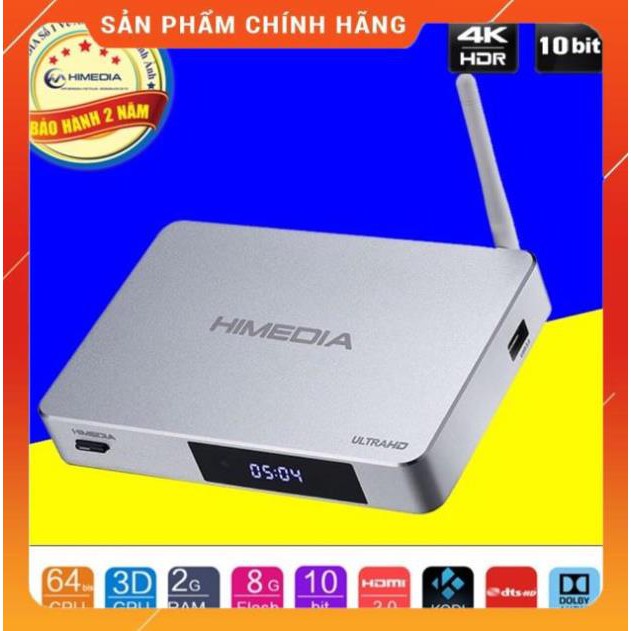 Đầu Android  Box TV Himedia 4K Q5 Pro Ram 2GB Bao hành chinh hãng den tháng 12/2022