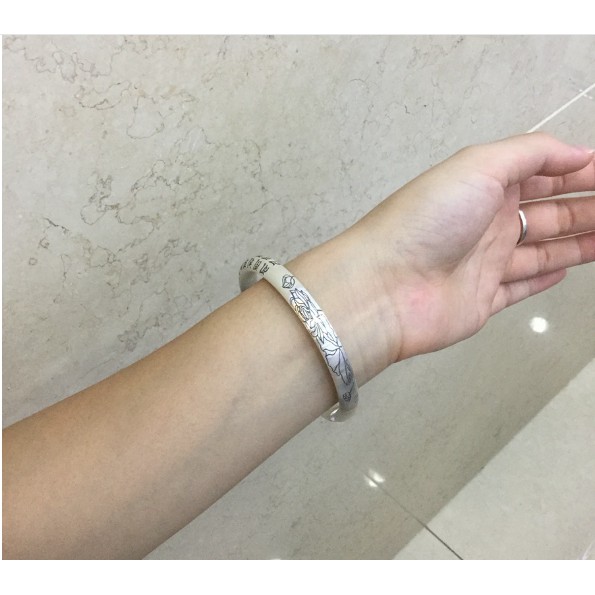 VÒNG TAY BẠC KHẮC THẦN CHÚ LĂNG NGHIÊM