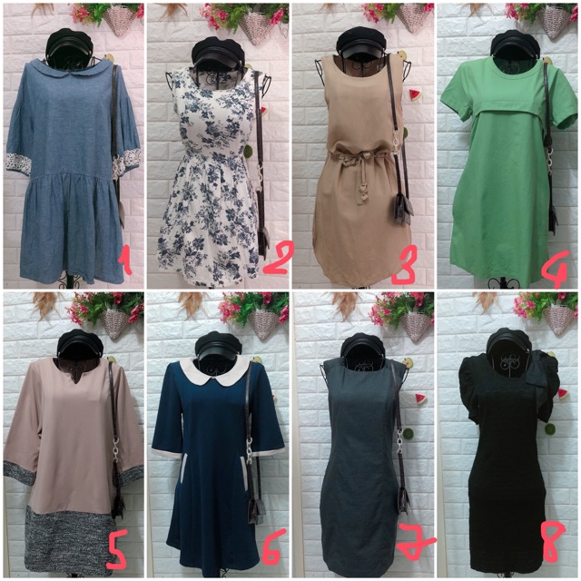 Đầm babydoll xoè dễ thương dưới 65 kg