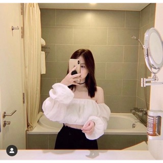Áo croptop trễ vai tay bồng - by SugarG