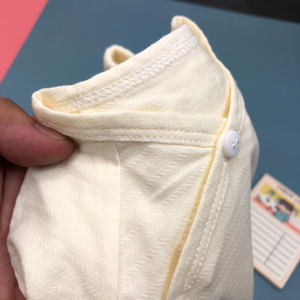 Bộ sơ sinh hàn quốc cúc lệch LITIBABY size 3/18m