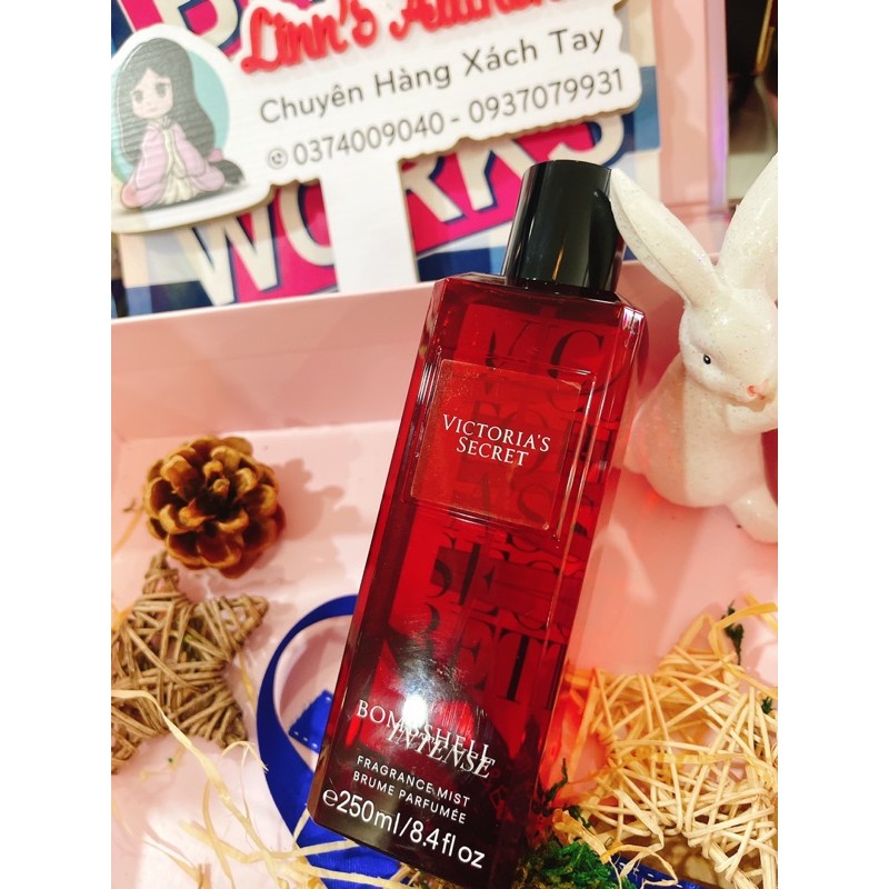 AUTH XỊT THƠM NUỚC HOA TOÀN THÂN VICTORIA’S SECRET BOMBSHELL INTENSE