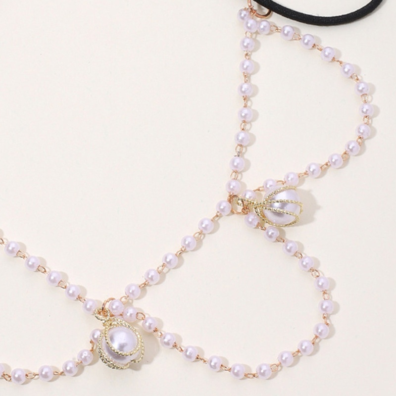 Youyo Chân Tua Rua Chuỗi Hạt Ngọc Trai Thanh Lịch Lủng Lẳng Phối Với