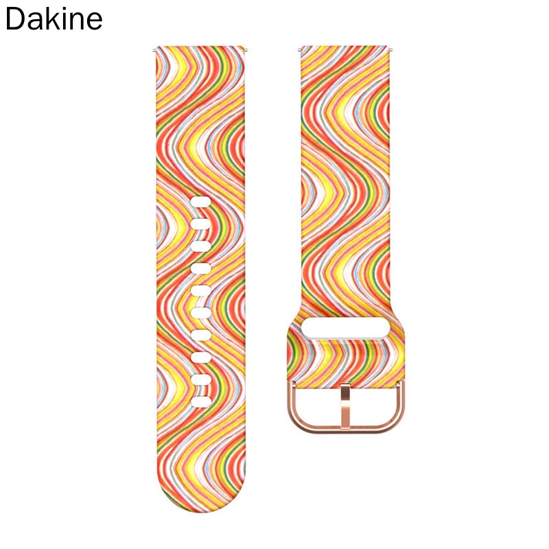 Dakine 22mm Watch Strap For Samsung Galaxy Watch 3 46mm Active 2 40mm Graffiti Pattern Bracelet for HuaMi Amazfit Huawei GT/2 Pro