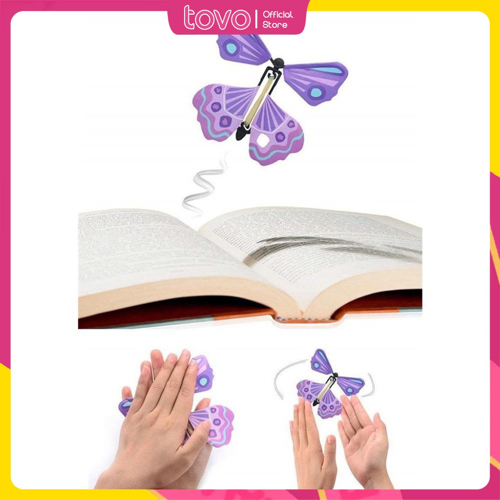 [ẢNH THẬT] Đồ Chơi Con Bướm Bay Ma Thuật Magic Flying Butterfly Toy Món Qùa Bất Ngờ Vui Nhộn -gdtovo