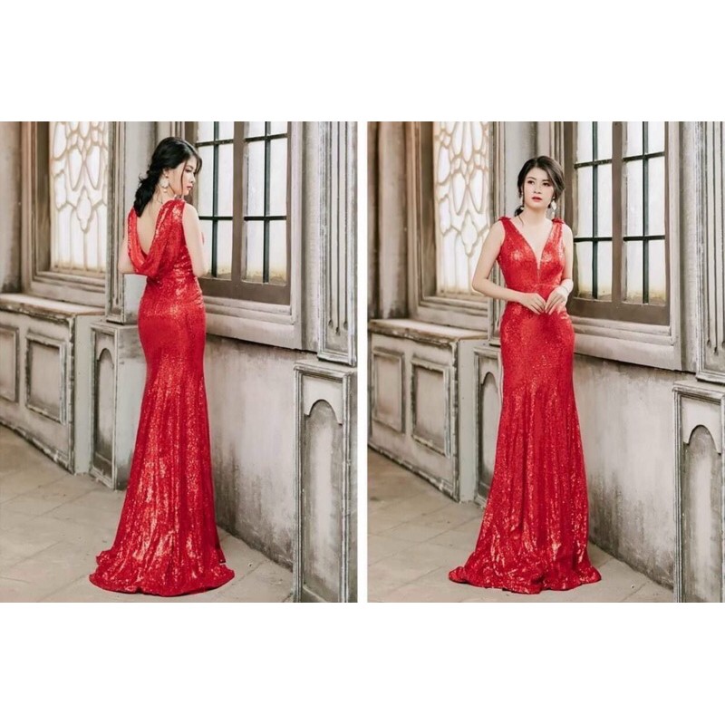 ĐẦM DẠ HỘI KIM SA ĐUÔI CÁ CỔ ĐỔ THƯỚT THA