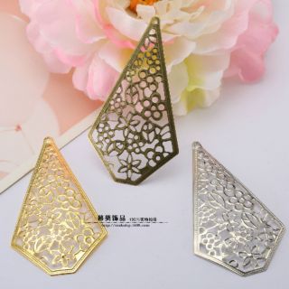 Phiến kim loại họa tiết 39*70mm nguyên liệu làm trang sức handmade ,trâm cổ trang, cosplay - M24