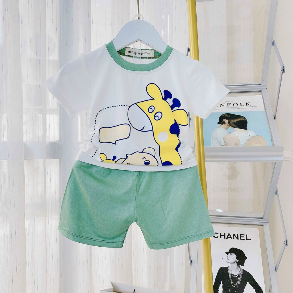 Bộ Minky Mom Cộc Tay SUMI Chất Thun Lạnh siêu mềm mịn thoáng mát