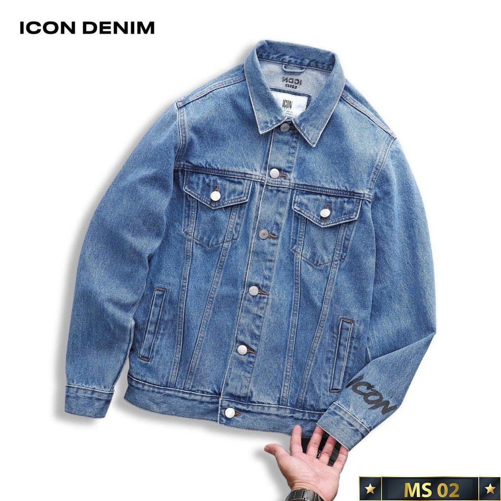 Áo khoác jean nam xanh trơn cao cấp,phong cách cá tính dễ phối đồ,chất jean cao cấp thời trang Lady-Hn Store88 j3
