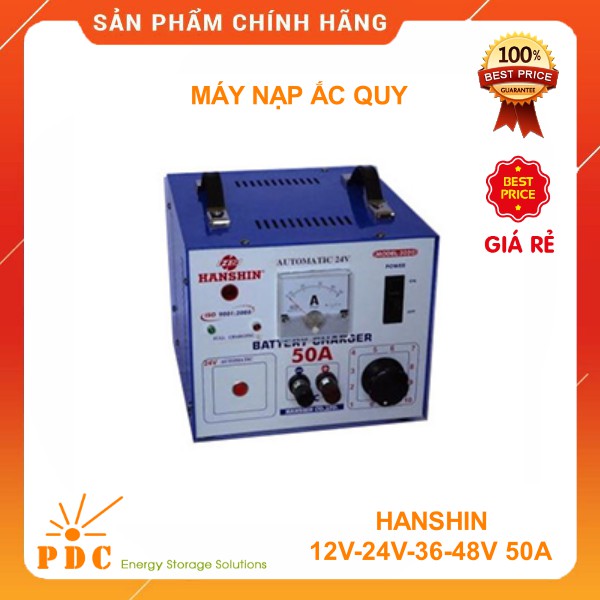 SẠC ẮC QUY HANSHIN 12V	24V	36V	48V 50A LÕI DÂY ĐỒNG