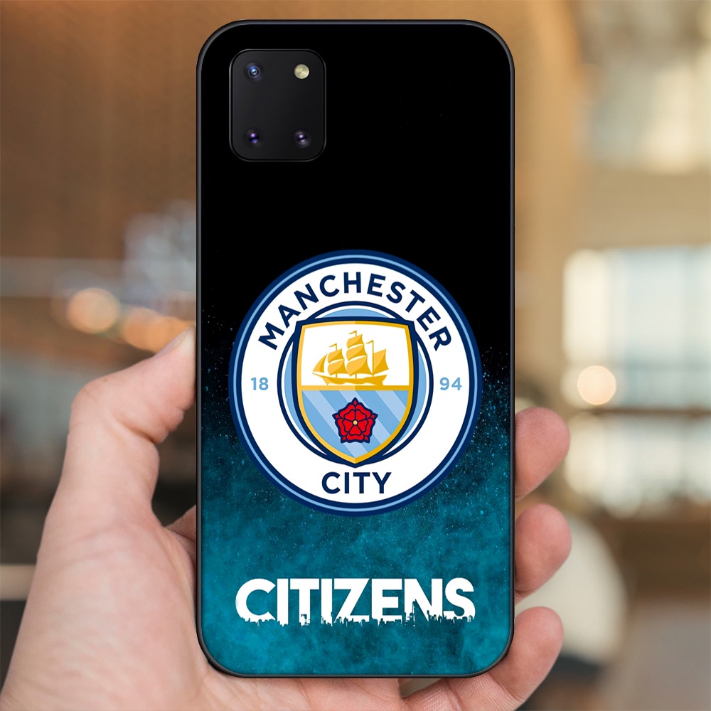 Ốp lưng Samsung Note 10 Lite viền đen in hình Manchester City MC