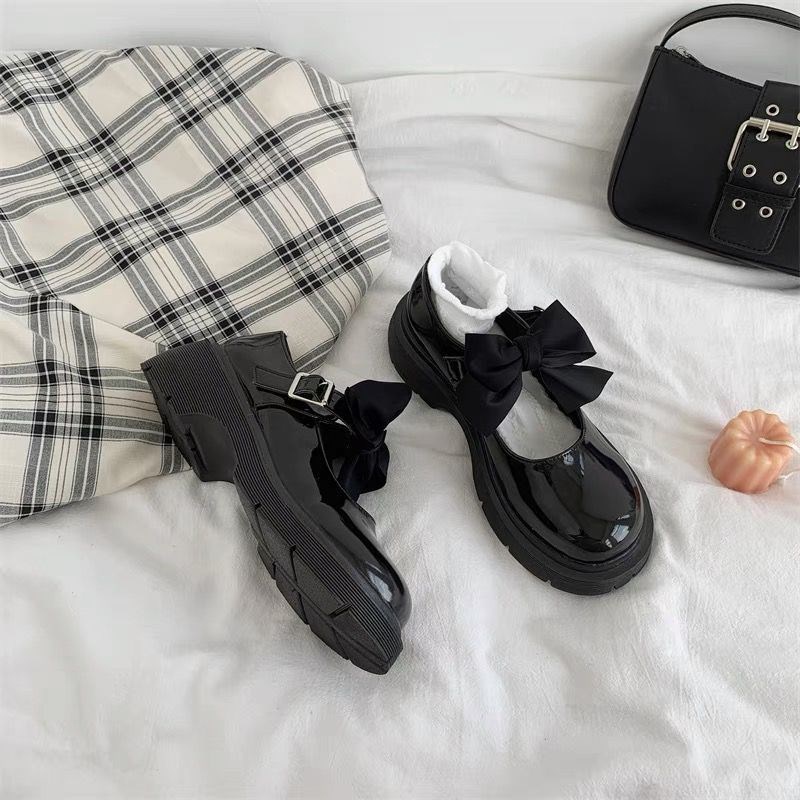 Giày Da Lolita Nhật Bản Đế Dày Có Size 35-44 Cho Nữ Size 35-44 42