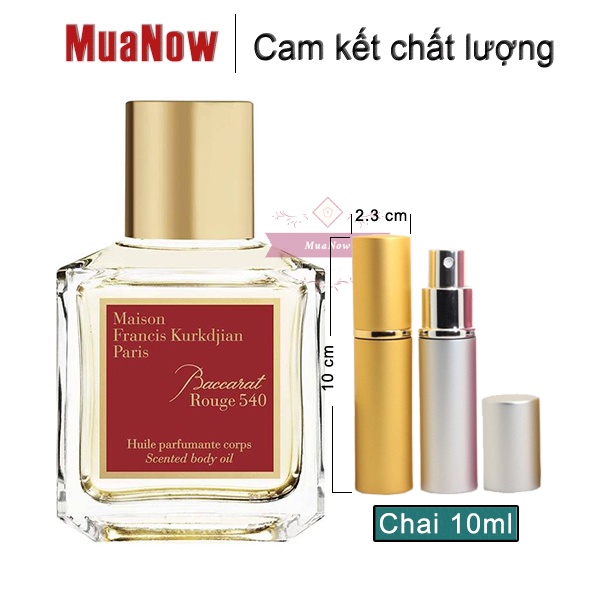 Nước hoa MFK Baccarat Rouge 540 (Hoa nhài, hoa nghệ tây, nhựa cây tuyết tùng, long diên hương) | Thế Giới Skin Care