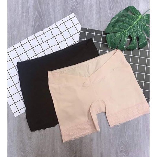 Quần Bầu Đùi mặc trong váy - Quần cạp chéo pha ren cao cấp