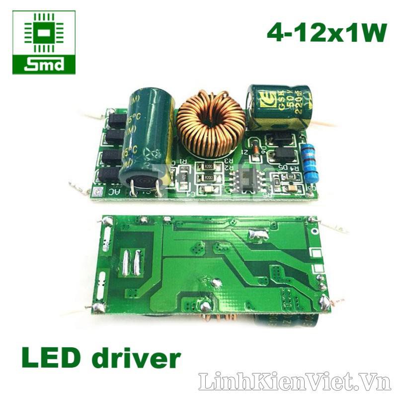 4-12x1W Led driver 4-20V (Boost)