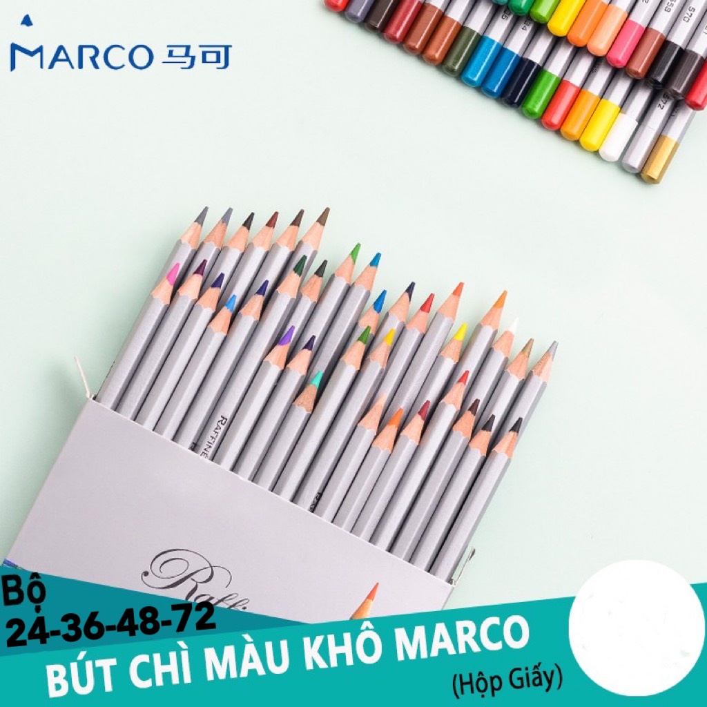 Bộ Chì Màu Khô Hộp giấy MACRO RAFFINE 24/36/48/72 Màu cao cấp