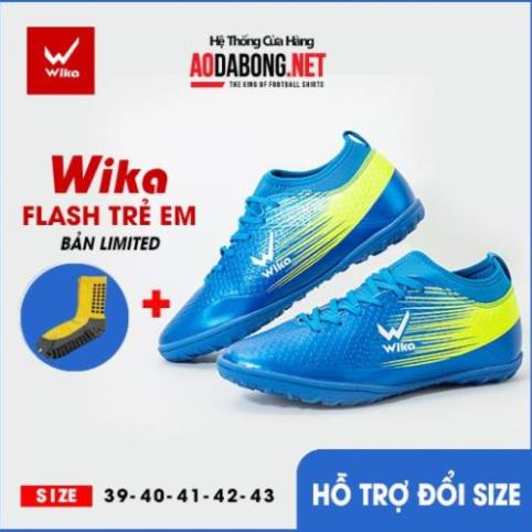 Giầy thể thao, Giầy đá bóng trẻ em chính hãng Wika Flash cao cấp bên đẹp. Tặng tất