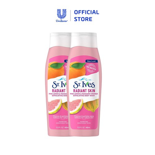 Bộ 2 Sữa tắm St.Ives Cam Chanh (400ml x 2)