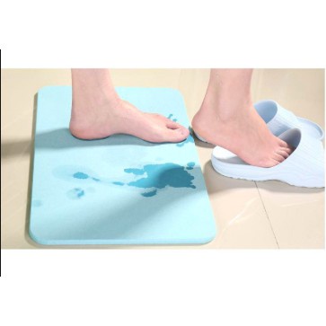 Thảm đá lau chân siêu thấm hút nước, chống trơn công nghệ Nhật Bản 60x39x0.9cm