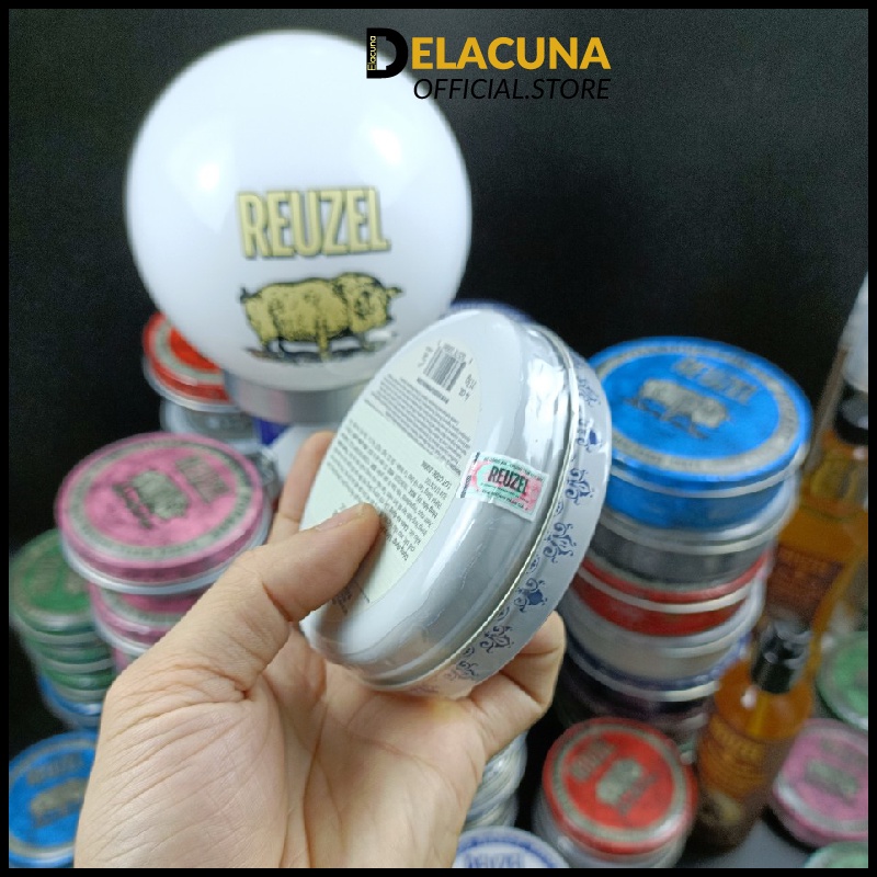 Sáp reuzel wax tóc nam Clay matte pomade Delacuna RCM01