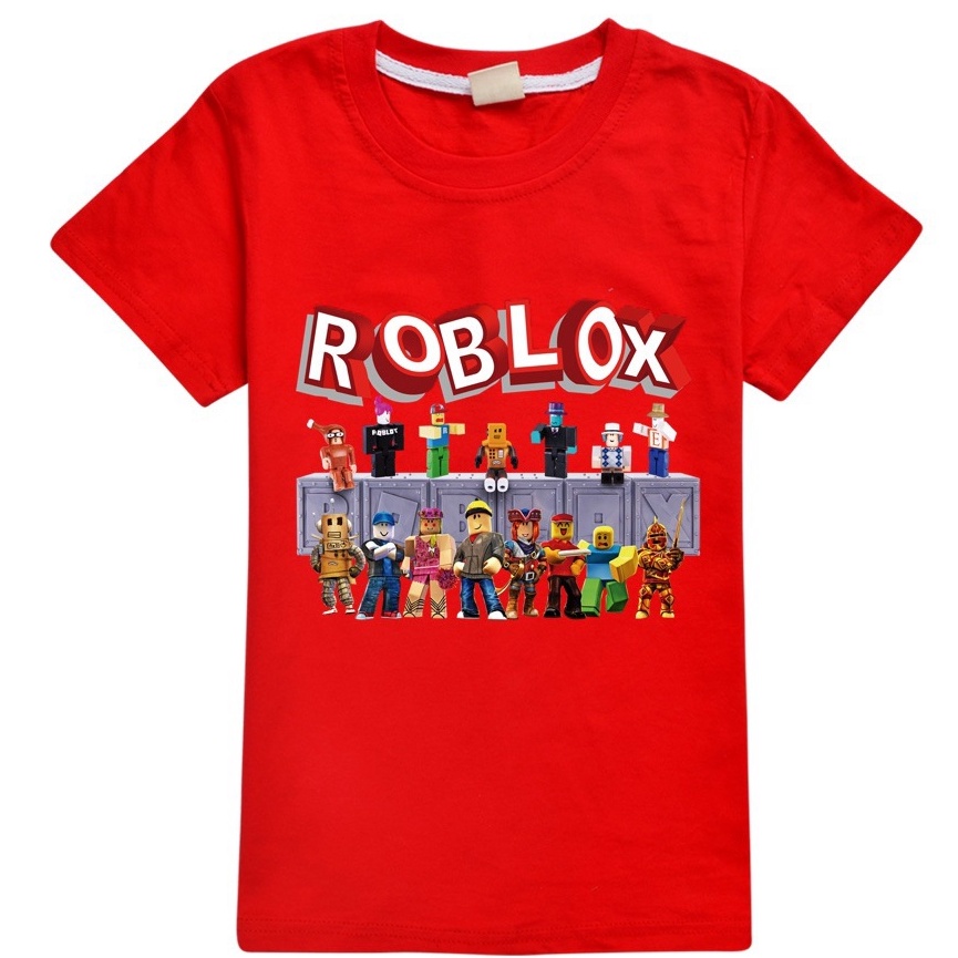 Áo thun bé trai và bé gái in hình Game ROBLOX, Chất liệu cotton thoáng mát mềm mịn, Hình in không bong tróc, SSSHOP