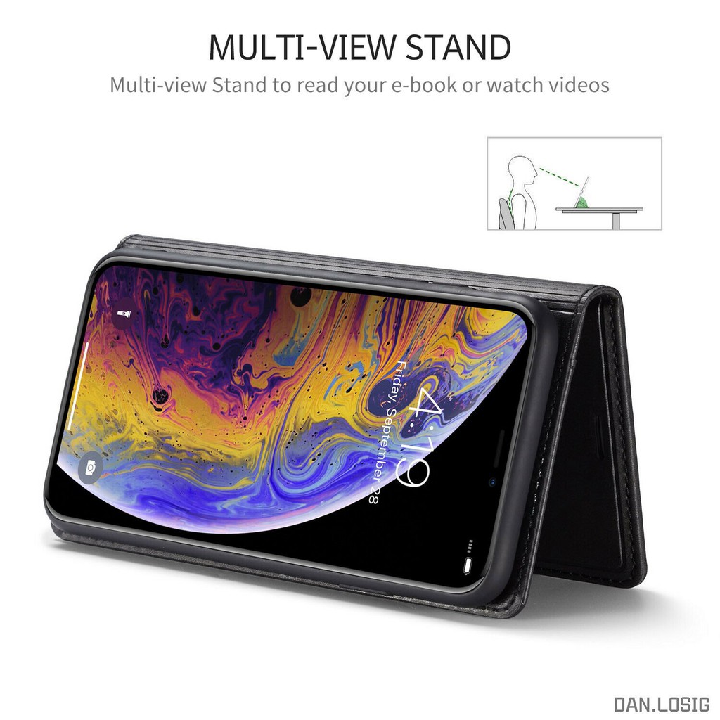 Bao da điện thoại kiểu dáng thanh lịch đơn giản cho iPhone X/XS/XR/XS MAX iP 6/6S/6P/6SPlus/7/8/7P/ 8+ | BigBuy360 - bigbuy360.vn