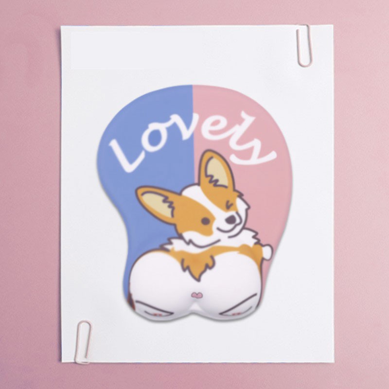 Lót Chuột Có Đệm Tay Silicon Mông Cún Phiên Bản Rẻ, Mực Nhạt, Xả Hàng | BigBuy360 - bigbuy360.vn