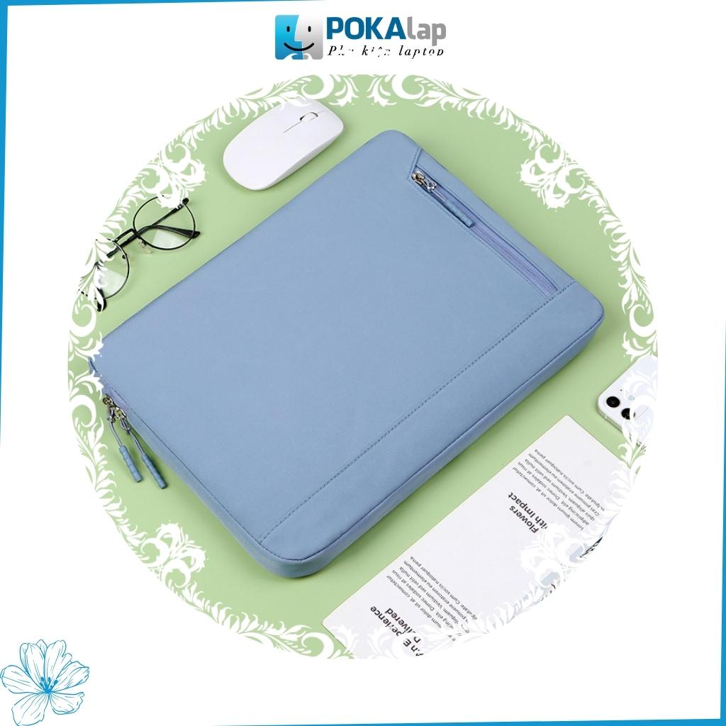 Túi chống sốc đựng laptop POKA57 chống thấm nước cao cấp, LÓT LÔNG mềm 13 inch 14 inch 15 inch 15.6 inch - POKALAP